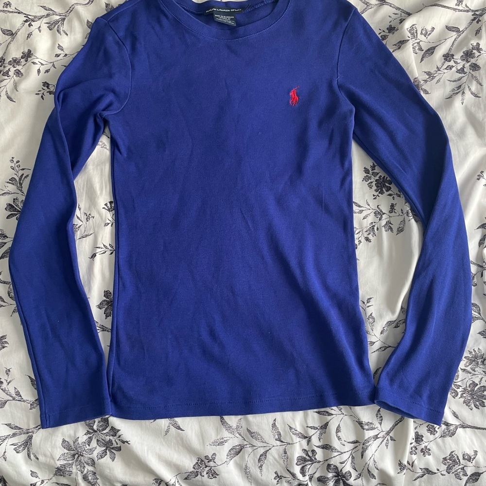 Ralph Lauren Royal Blue Crew Neck Top